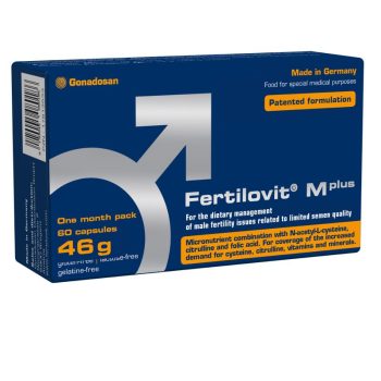 FERTILOVIT® M plus, vyrų vaisingumo palaikymui, 60 kaps.